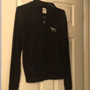 Pink zip up sweatshirt